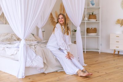 Slaapkamer in Bohemian woonstijl