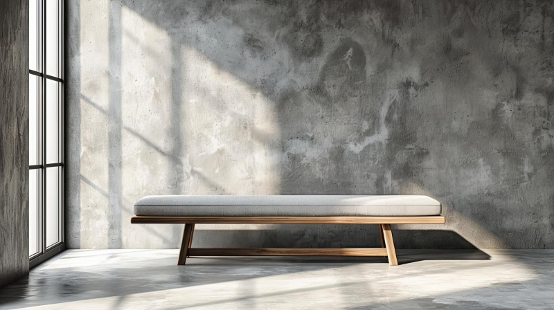 Beton ciré meubelen voor een modern interieur